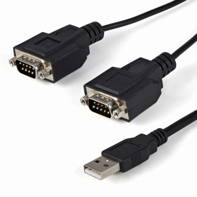 StarTech.com Câble adaptateur FTDI USB vers série RS232 2 ports avec mémorisation du port de communication