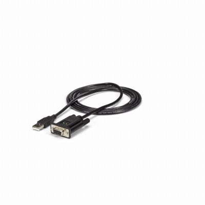 StarTech.com Câble Adaptateur USB vers RS232 Série - Câble DB9 Série DCE avec FTDI - Null Modem - USB 1.1 / 2.0 - Alimenté par Bus