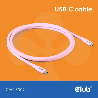 CLUB3D CAC-3002 câble USB USB4 Gen 3x2 2 m USB C