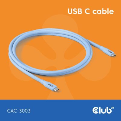 CLUB3D CAC-3003 câble USB USB4 Gen 3x2 2 m USB C Bleu