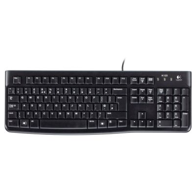 Logitech K120 Corded Keyboard clavier USB QWERTZ Tchèque Noir