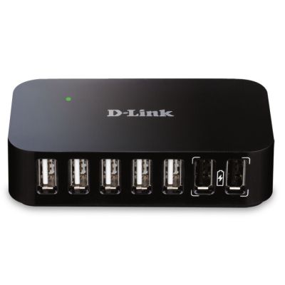 D-Link DUB-H7 USB 2.0 Type-B 480 Mbit/s Noir