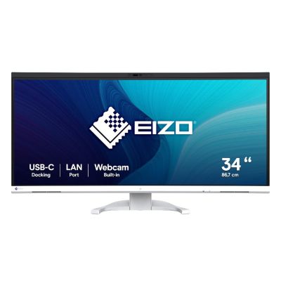 EIZO FlexScan EV3450XC-WT LED display 86,6 cm (34.1") 3440 x 1440 pixels UltraWide Quad HD Blanc