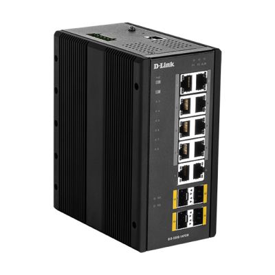 D-Link DIS‑300G‑14PSW Géré L2 Gigabit Ethernet (10/100/1000) Connexion Ethernet, supportant l'alimentation via ce port (PoE) Noir