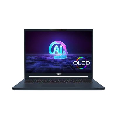 MSI Stealth 14 AI Studio A1VFG-015BE Intel Core Ultra 7 155H Ordinateur portable 35,6 cm (14") 2.8K 16 Go DDR5-SDRAM 1 To SSD NVIDIA GeForce RTX 4060 Wi-Fi 7 (802.11be) Windows 11 Pro Bleu