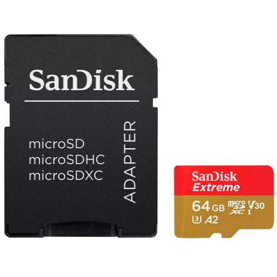 Sandisk Extreme PLUS microSDXC 64GB+SD 200MB/s