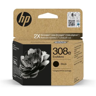 HP 308e EvoMore Black Original Ink Cartridge