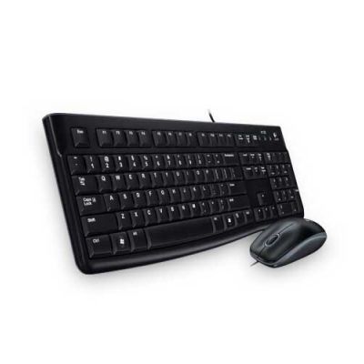 Logitech Desktop MK120 clavier Souris incluse USB QWERTY Nordique Noir