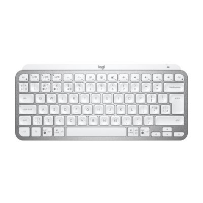 Logitech MX Keys Mini clavier Universel RF sans fil + Bluetooth QWERTY Anglais Gris