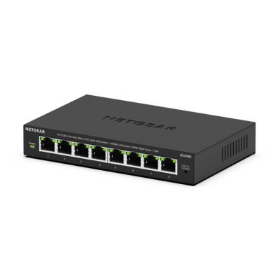 NETGEAR GS308E Géré L2/L3 Gigabit Ethernet (10/100/1000) Connexion Ethernet, supportant l'alimentation via ce port (PoE) Noir