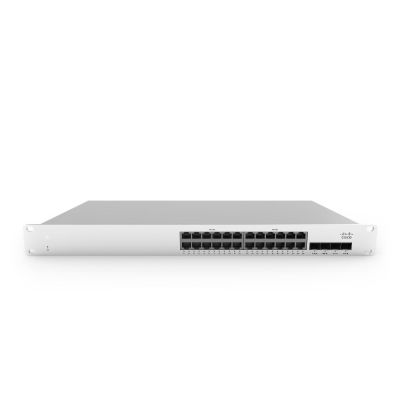 Cisco Meraki MS210-24P-HW commutateur réseau Géré Gigabit Ethernet (10/100/1000) Connexion Ethernet, supportant l'alimentation via ce port (PoE) 1U Aluminium