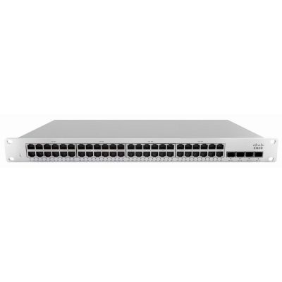 Cisco Meraki MS210-48FP Géré L2 Gigabit Ethernet (10/100/1000) Connexion Ethernet, supportant l'alimentation via ce port (PoE) 1U Gris