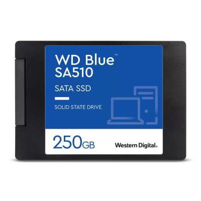 Western Digital WD Blue SA510 SSD 250Go SATA III 6Gb/s cased 2.5p 7mm internal single-packed