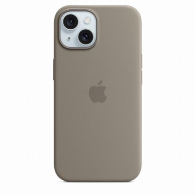 APPLE iPhone 15 Silicone Case with MagSafe - Clay