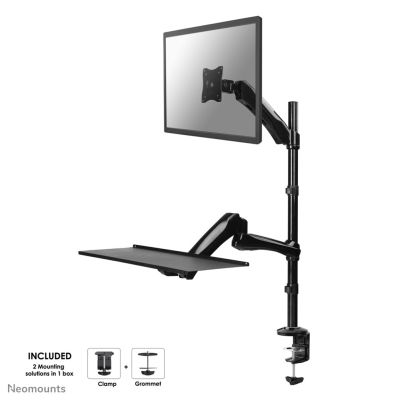 NEOMOUNTS Flatscreen Keyboard & Mouse Desk Mount clamp 10 - 27p Black