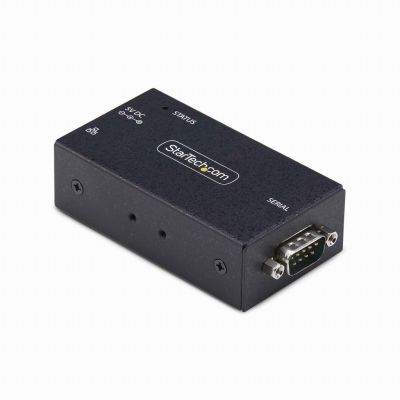 StarTech.com Adaptateur Série vers Ethernet à 1 Port, Serveur de Périphériques Série IP pour Périphériques RS232 Distants, Montage Mural/sur Rail DIN, Boîtier Métallique, Convertisseur Série RJ45 LAN vers DB9, TAA