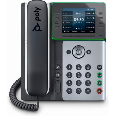 POLY Téléphone IP Edge E300 compatible PoE