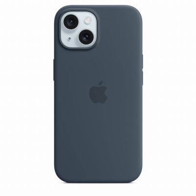 APPLE iPhone 15 Silicone Case with MagSafe - Storm Blue