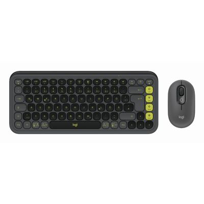 Logitech POP Icon Combo clavier Souris incluse Universel Bluetooth QWERTZ Allemand Graphite, Vert