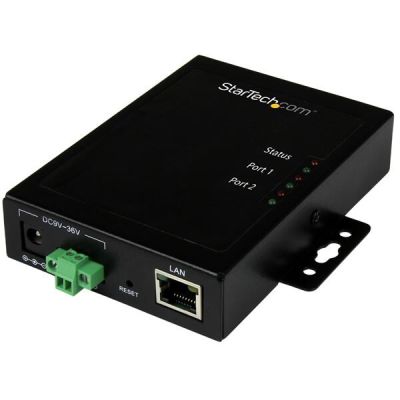 StarTech.com Serveur de périphériques à 2 ports série RS232 vers IP Ethernet - Métallique et montable