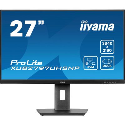 iiyama ProLite XUB2797UHSNP-B1 écran plat de PC 68,6 cm (27") 3840 x 2160 pixels 4K Ultra HD LED Noir