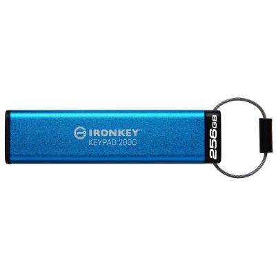 Kingston Technology IronKey Keypad 200C USB-C de 256 Go, FIPS 140-3 niveau 3 (en attente) AES-256