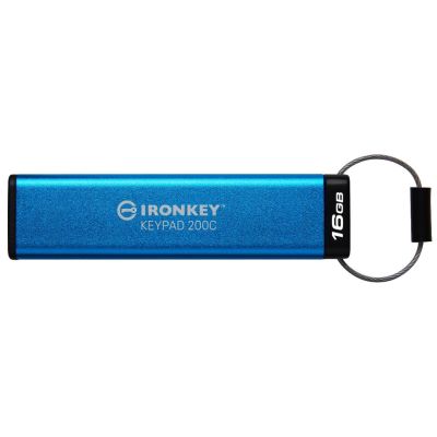 Kingston Technology IronKey Keypad 200C USB-C de 16 Go, FIPS 140-3 niveau 3 (en attente) AES-256