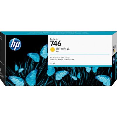 HP Cartouche d'encre DesignJet 746 de 300 ml jaune