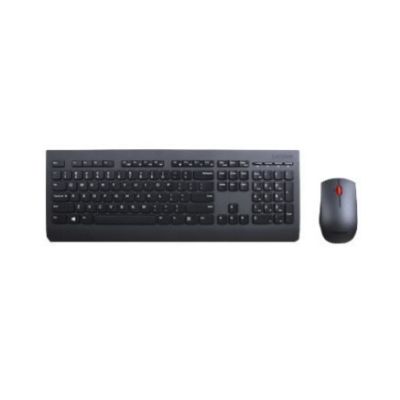 Lenovo 4X30H56799 clavier Souris incluse Bureau RF sans fil AZERTY Belge, Français Noir