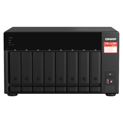 QNAP TS-873A NAS Tower Ethernet/LAN Noir V1500B