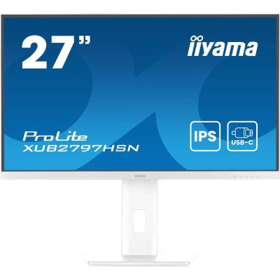 iiyama ProLite XUB2797HSN-W2 écran plat de PC 68,6 cm (27") 1920 x 1080 pixels Full HD LED Blanc