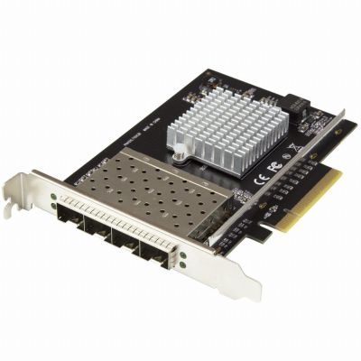 StarTech.com Carte réseau PCI Express pour serveur à 4 ports SFP+ 10 Gigabit Ethernet - Chipset Intel XL710