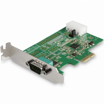 StarTech.com Carte Adaptateur Série RS232 PCI Express à 1 port - Carte Contrôleur Hôte Série PCIe RS232 - PCIe vers Série DB9 - 16950 UART - Carte d'Extension Profil Bas - Windows et Linux