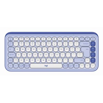 Logitech POP Icon Keys clavier Universel Bluetooth QWERTY US International Lilas, Blanc