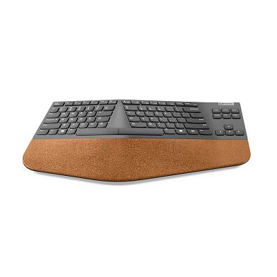 Lenovo Go Wireless Split clavier Bureau RF sans fil QWERTY Anglais américain Gris