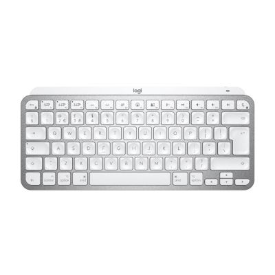 Logitech MX Keys Mini For Mac Minimalist Wireless Illuminated Keyboard clavier Universel Bluetooth QWERTY Anglais britannique Gris