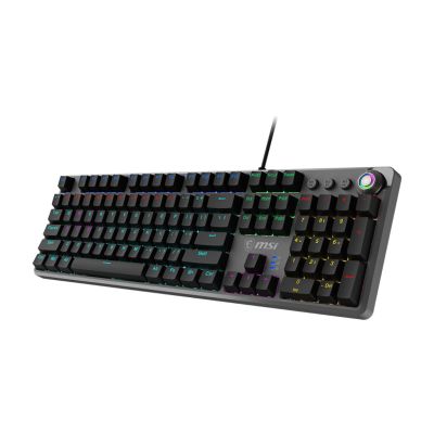 MSI FORGE GK310 RED US clavier Jouer USB QWERTY US International Noir