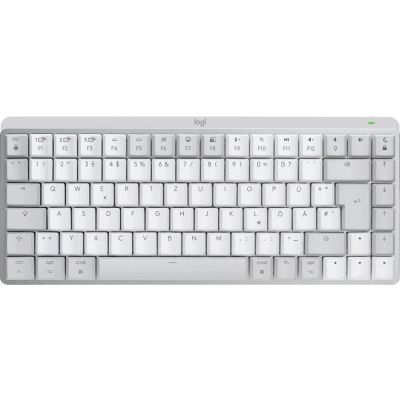 Logitech MX Mini Mechanical for Mac clavier Bureau Bluetooth QWERTZ Allemand Gris, Blanc