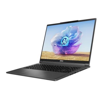 MSI Creator 16 AI STUDIO A1VIG-093BE Intel Core Ultra 9 185H Ordinateur portable 40,6 cm (16") UHD+ 64 Go DDR5-SDRAM 2 To SSD NVIDIA GeForce RTX 4090 Wi-Fi 7 (802.11be) Windows 11 Pro Gris