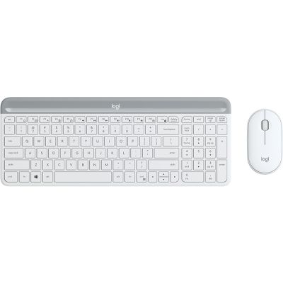 Logitech MK470 clavier Souris incluse Universel RF sans fil QWERTY Nordique Blanc