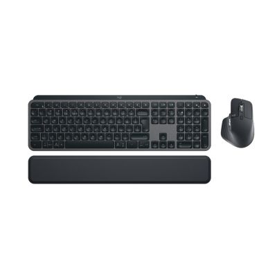 Logitech MX Keys S Combo clavier Souris incluse Bureau RF sans fil + Bluetooth AZERTY Belge Graphite