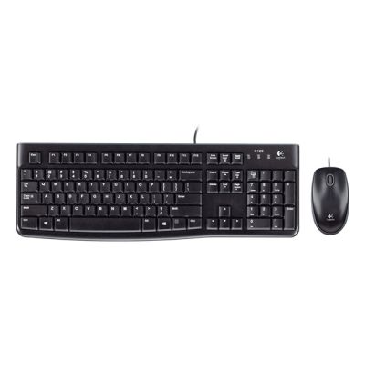 Logitech Desktop MK120 clavier Souris incluse USB QWERTY Italien Noir