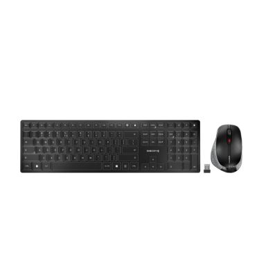 CHERRY DW 9500 SLIM clavier Souris incluse Universel RF sans fil + Bluetooth QWERTY Anglais Noir, Gris