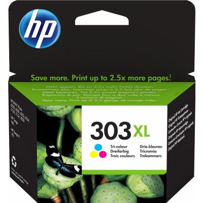 HP Cartouche d’encre trois couleurs 303XL grande capacité authentique