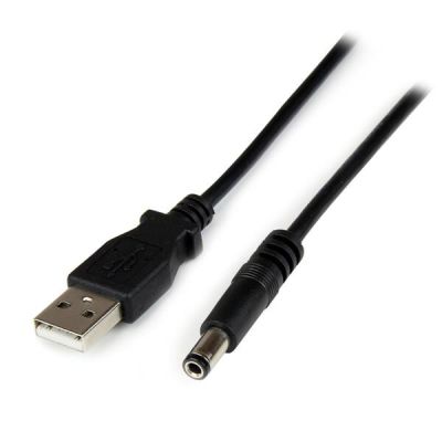 StarTech.com Câble d'alimentation USB vers connecteur annulaire de type N 5 V CC de 1 m - USB A vers V CC de 5,5 mm