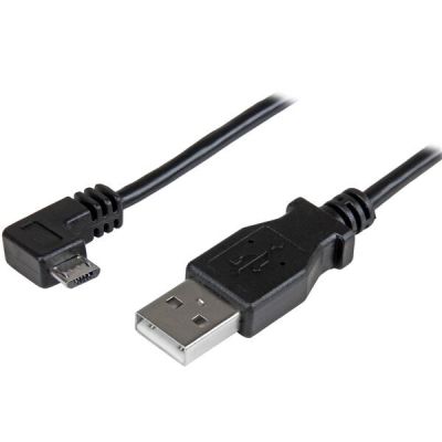 StarTech.com USBAUB2MRA câble USB USB 2.0 2 m USB A Micro-USB B Noir