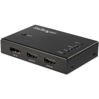 StarTech.com Switch commutateur HDMI 4K 60 Hz à 4 entrées - 3x HDMI 1x DisplayPort