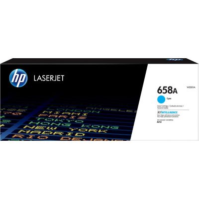 HP Toner cyan LaserJet 658A authentique