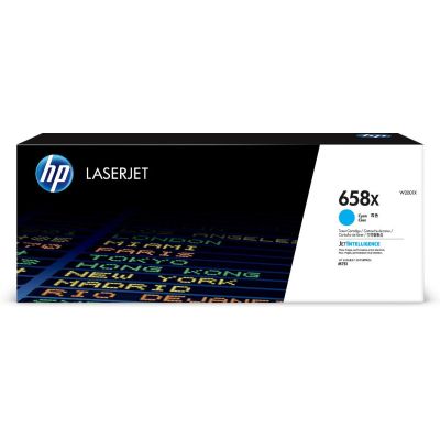 HP Toner cyan LaserJet 658X authentique grande capacité