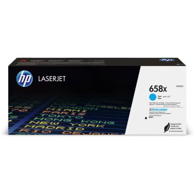 HP Toner cyan LaserJet 658X authentique grande capacité